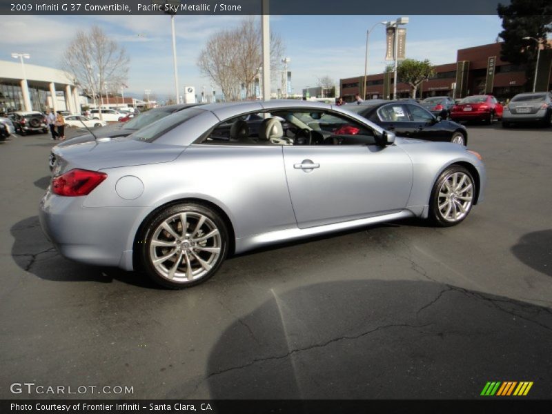 Pacific Sky Metallic / Stone 2009 Infiniti G 37 Convertible