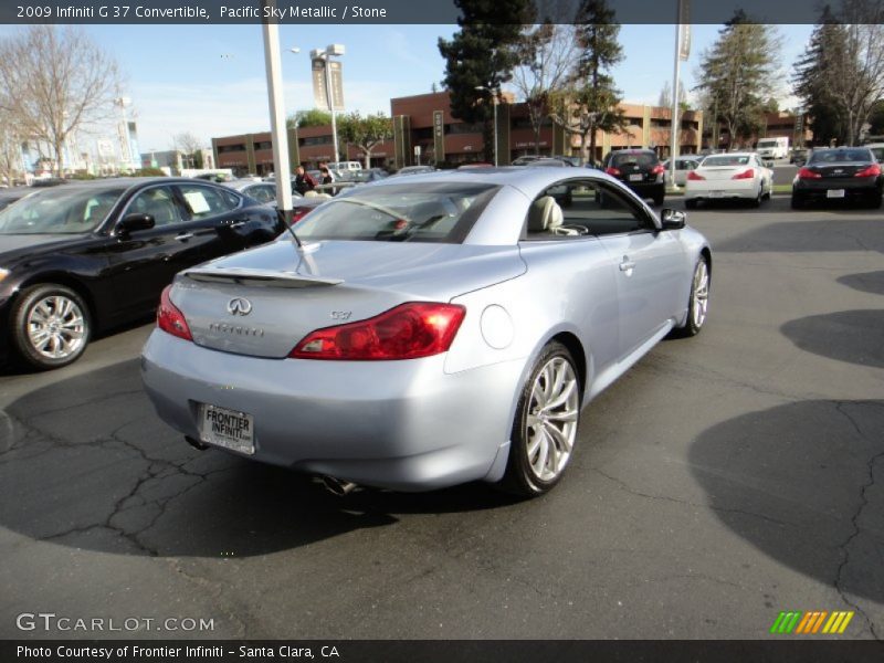Pacific Sky Metallic / Stone 2009 Infiniti G 37 Convertible