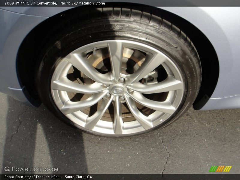 Pacific Sky Metallic / Stone 2009 Infiniti G 37 Convertible