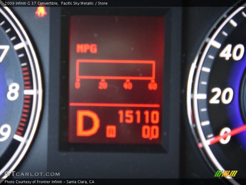 Pacific Sky Metallic / Stone 2009 Infiniti G 37 Convertible