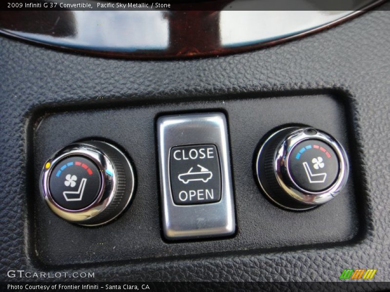 Pacific Sky Metallic / Stone 2009 Infiniti G 37 Convertible