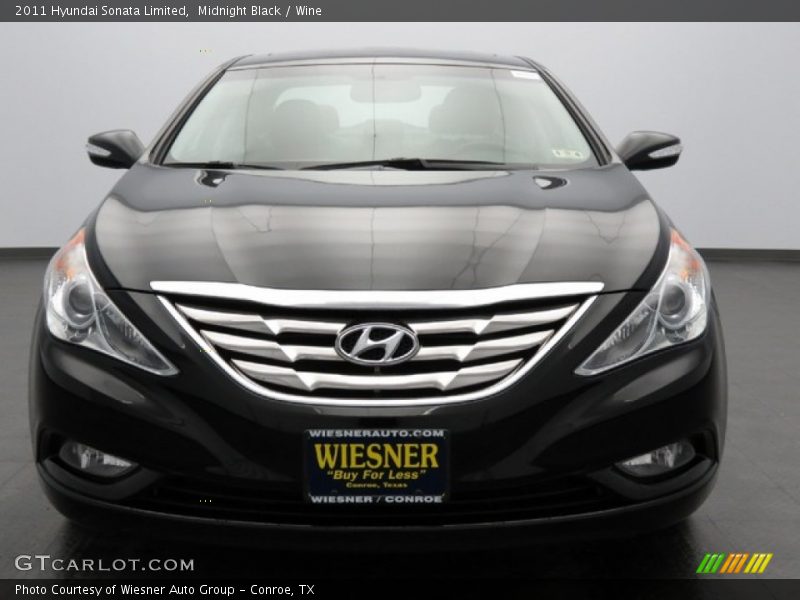 Midnight Black / Wine 2011 Hyundai Sonata Limited