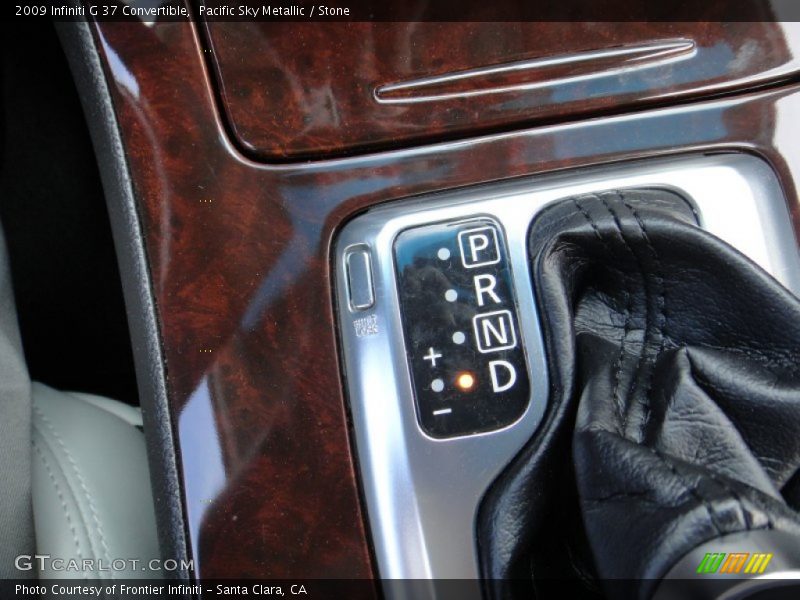 Pacific Sky Metallic / Stone 2009 Infiniti G 37 Convertible