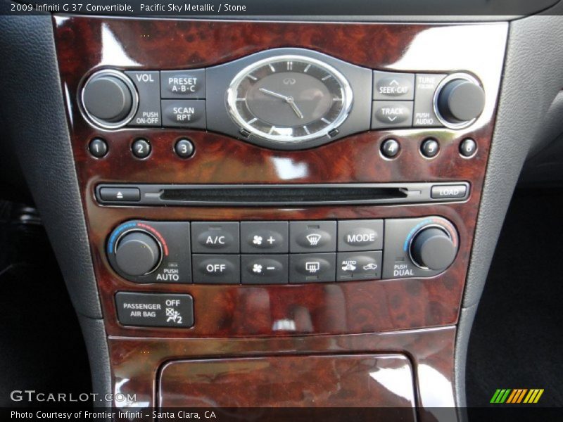 Pacific Sky Metallic / Stone 2009 Infiniti G 37 Convertible