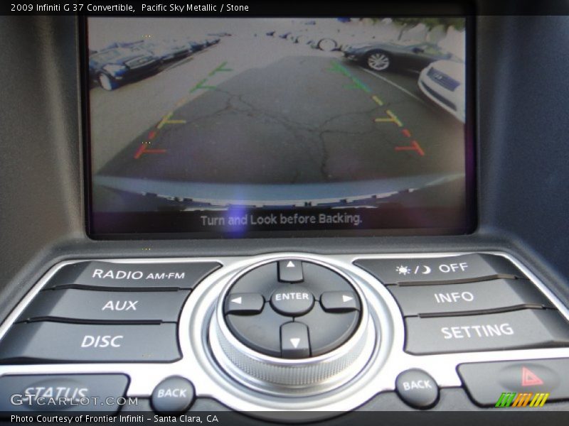 Pacific Sky Metallic / Stone 2009 Infiniti G 37 Convertible