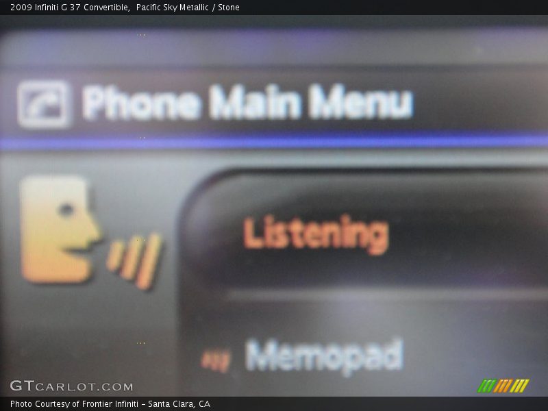 Pacific Sky Metallic / Stone 2009 Infiniti G 37 Convertible