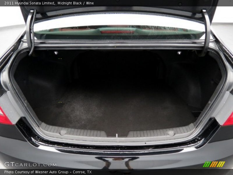Midnight Black / Wine 2011 Hyundai Sonata Limited