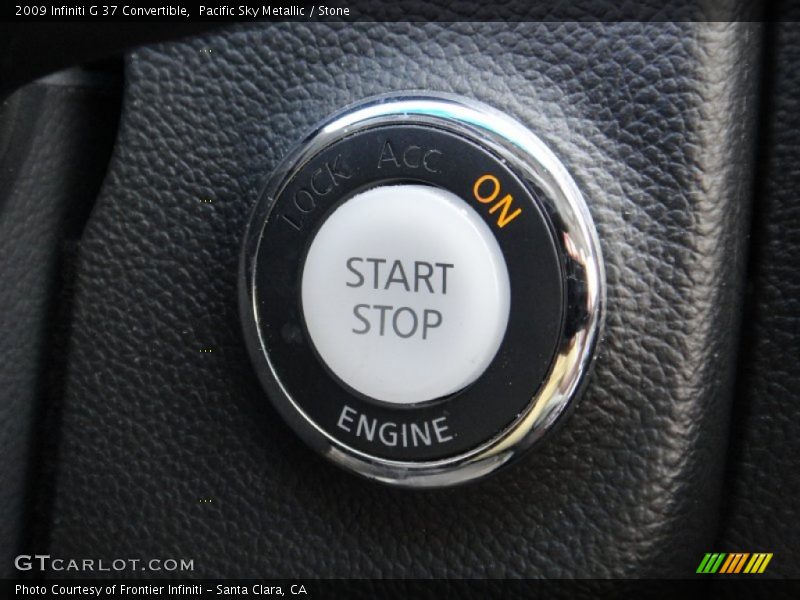 Pacific Sky Metallic / Stone 2009 Infiniti G 37 Convertible