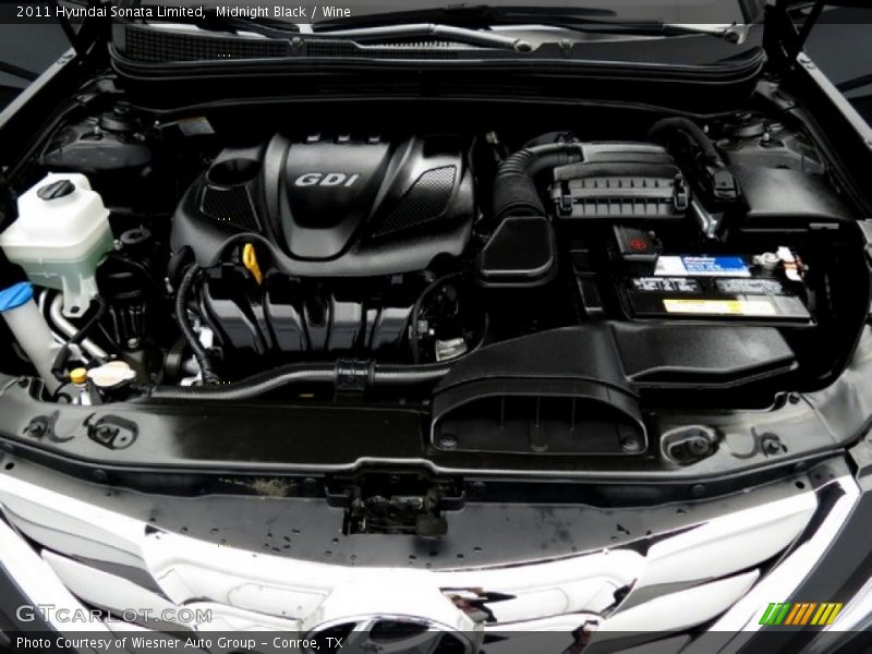 Midnight Black / Wine 2011 Hyundai Sonata Limited