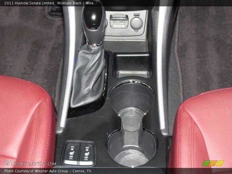 Midnight Black / Wine 2011 Hyundai Sonata Limited