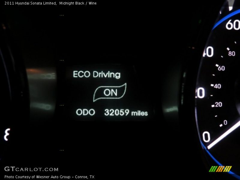Midnight Black / Wine 2011 Hyundai Sonata Limited
