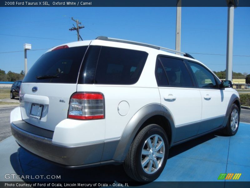 Oxford White / Camel 2008 Ford Taurus X SEL