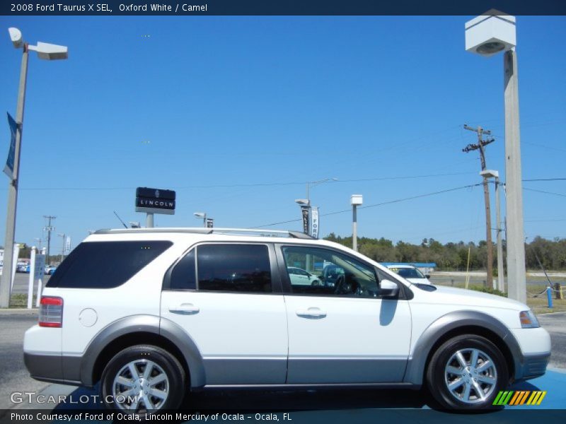 Oxford White / Camel 2008 Ford Taurus X SEL
