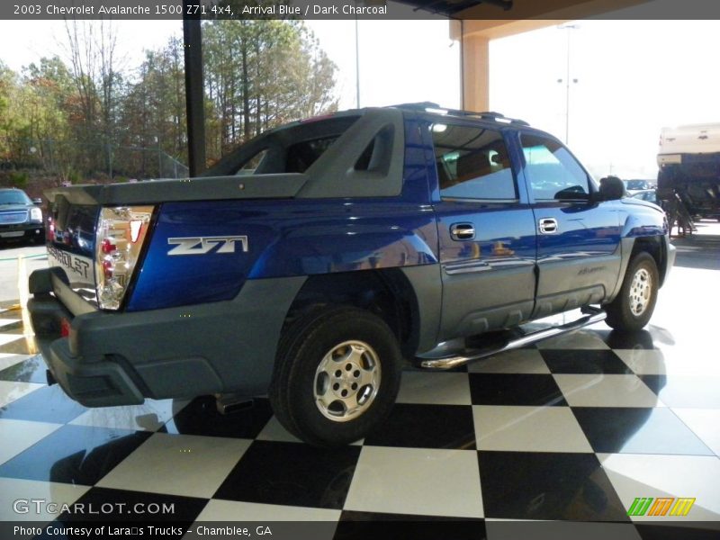 Arrival Blue / Dark Charcoal 2003 Chevrolet Avalanche 1500 Z71 4x4