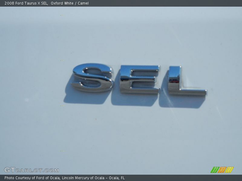 Oxford White / Camel 2008 Ford Taurus X SEL