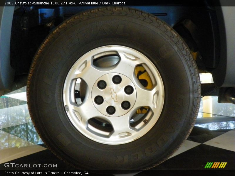 Arrival Blue / Dark Charcoal 2003 Chevrolet Avalanche 1500 Z71 4x4