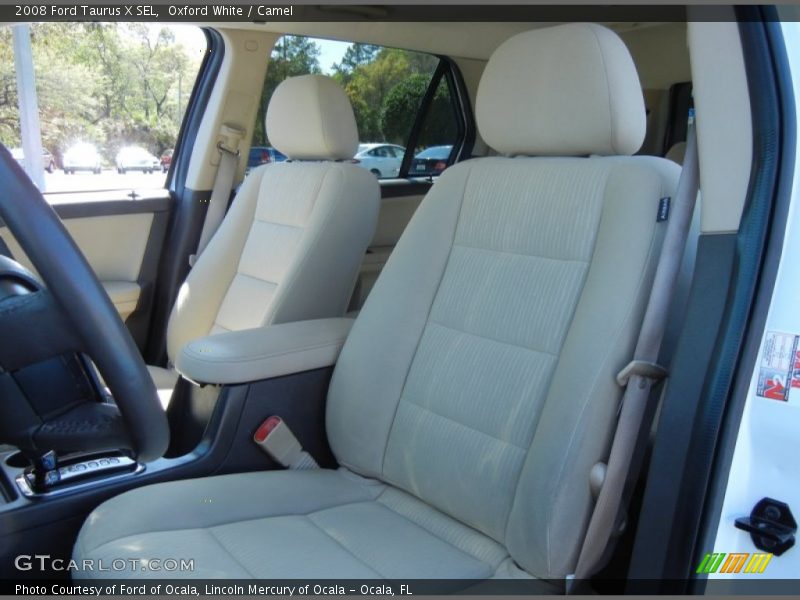 Oxford White / Camel 2008 Ford Taurus X SEL