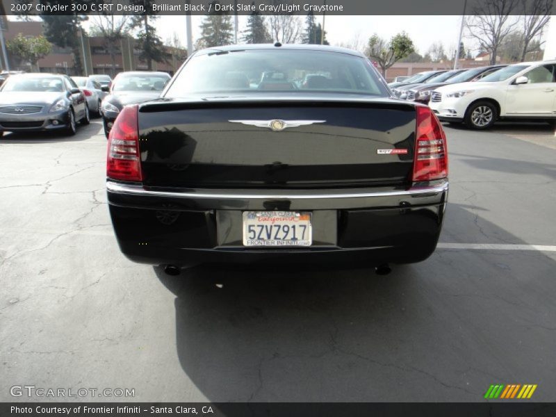 Brilliant Black / Dark Slate Gray/Light Graystone 2007 Chrysler 300 C SRT Design