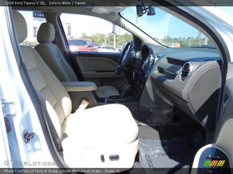 Oxford White / Camel 2008 Ford Taurus X SEL
