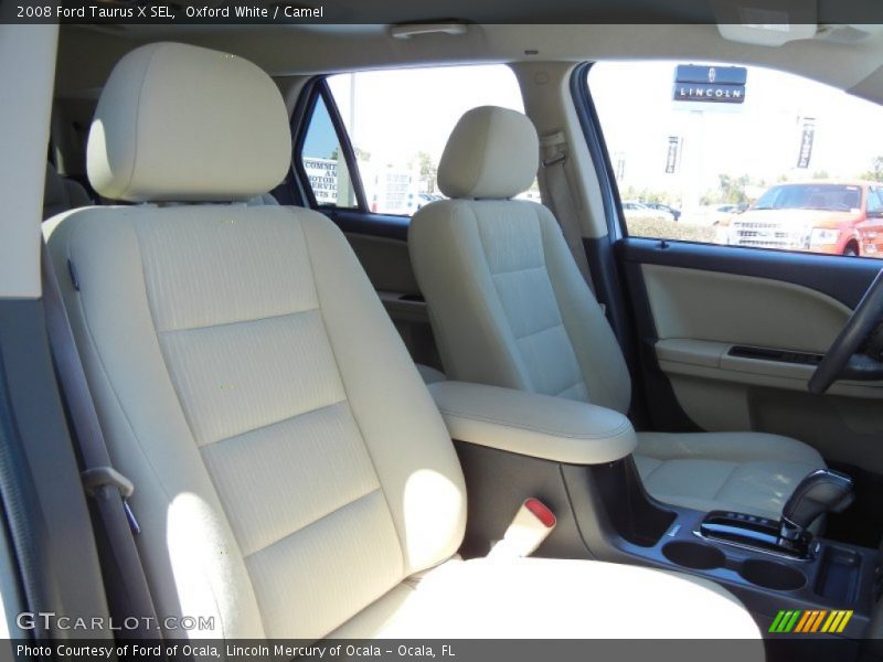 Oxford White / Camel 2008 Ford Taurus X SEL