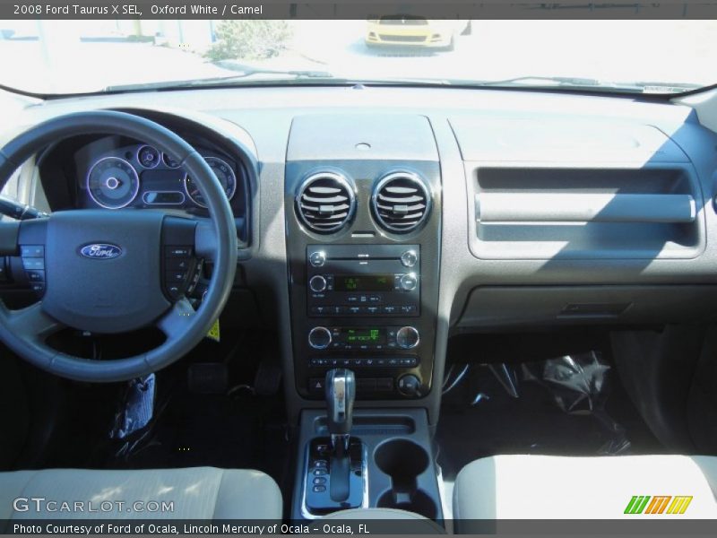 Oxford White / Camel 2008 Ford Taurus X SEL