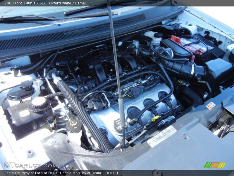 Oxford White / Camel 2008 Ford Taurus X SEL