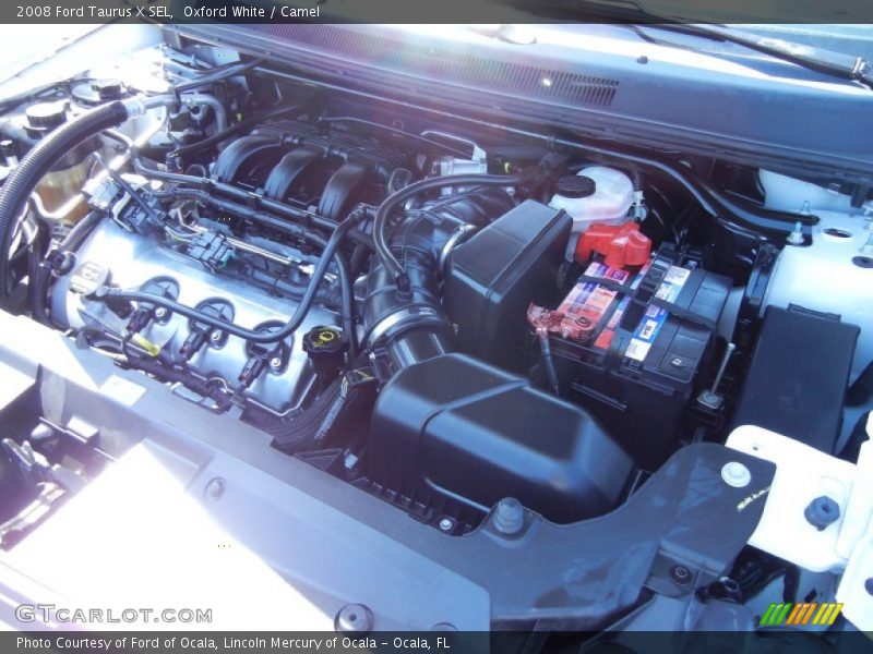 Oxford White / Camel 2008 Ford Taurus X SEL