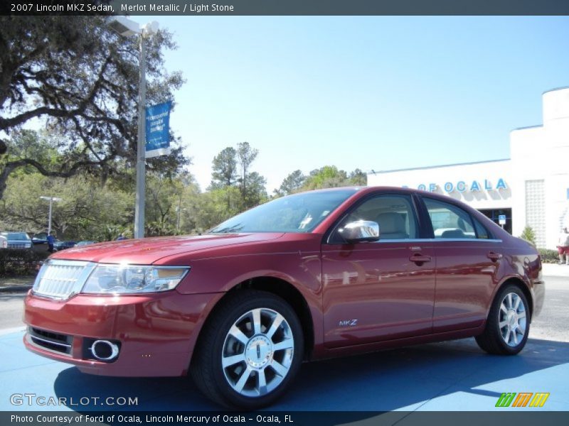 Merlot Metallic / Light Stone 2007 Lincoln MKZ Sedan
