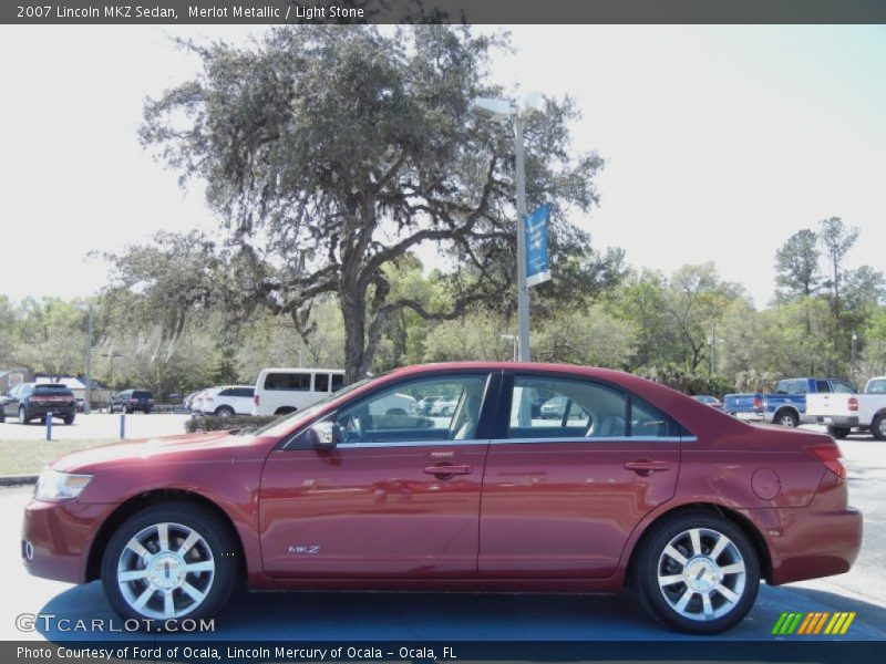 Merlot Metallic / Light Stone 2007 Lincoln MKZ Sedan