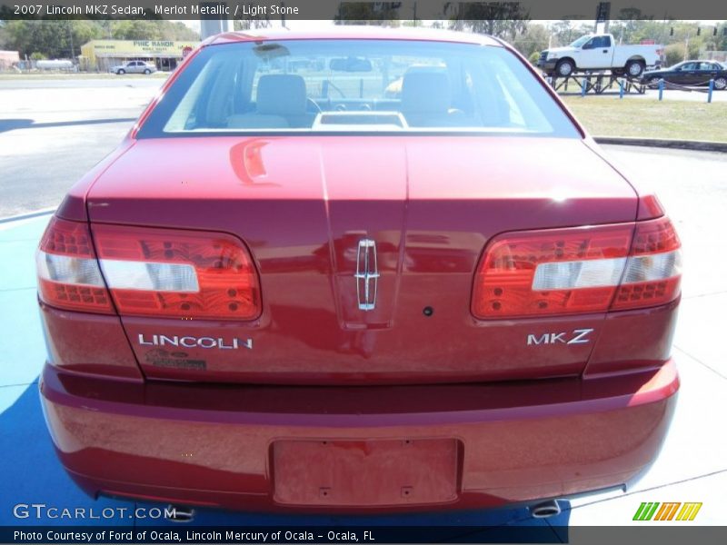 Merlot Metallic / Light Stone 2007 Lincoln MKZ Sedan
