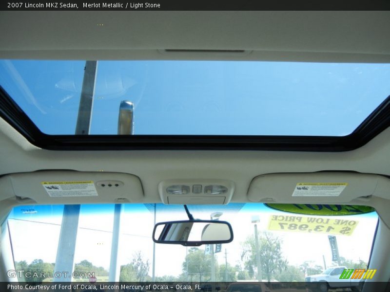 Merlot Metallic / Light Stone 2007 Lincoln MKZ Sedan