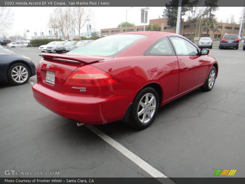 San Marino Red / Ivory 2003 Honda Accord EX V6 Coupe