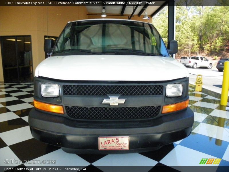 Summit White / Medium Pewter 2007 Chevrolet Express 3500 Extended Commercial Van