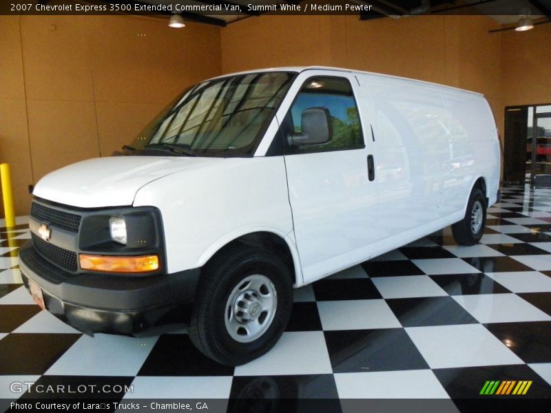 Summit White / Medium Pewter 2007 Chevrolet Express 3500 Extended Commercial Van