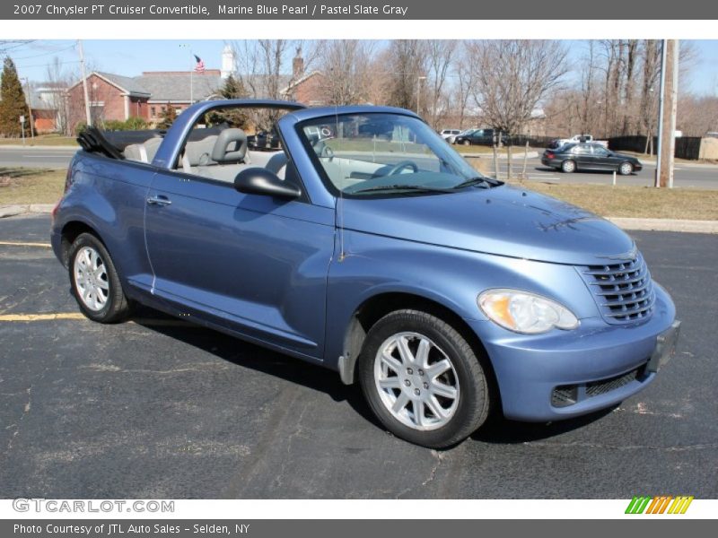 Marine Blue Pearl / Pastel Slate Gray 2007 Chrysler PT Cruiser Convertible