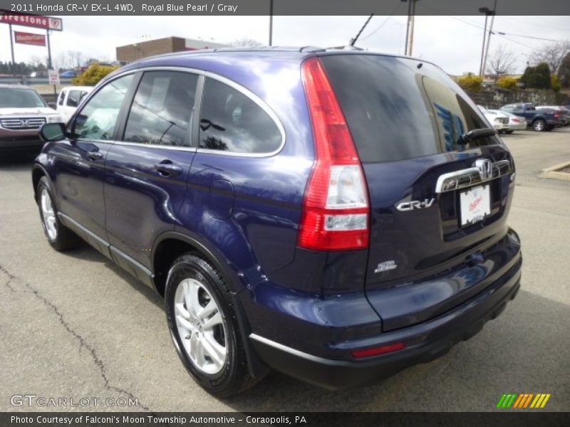 Royal Blue Pearl / Gray 2011 Honda CR-V EX-L 4WD