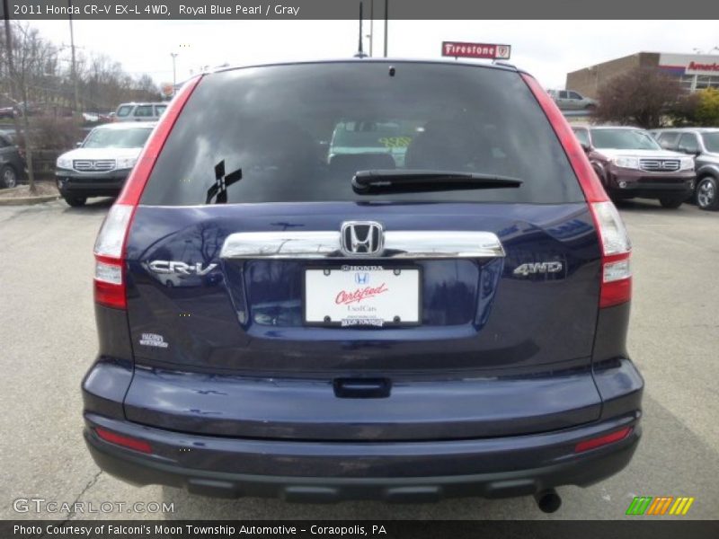 Royal Blue Pearl / Gray 2011 Honda CR-V EX-L 4WD