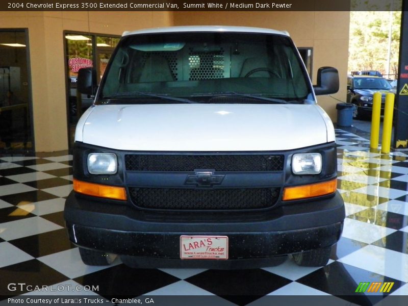 Summit White / Medium Dark Pewter 2004 Chevrolet Express 3500 Extended Commercial Van