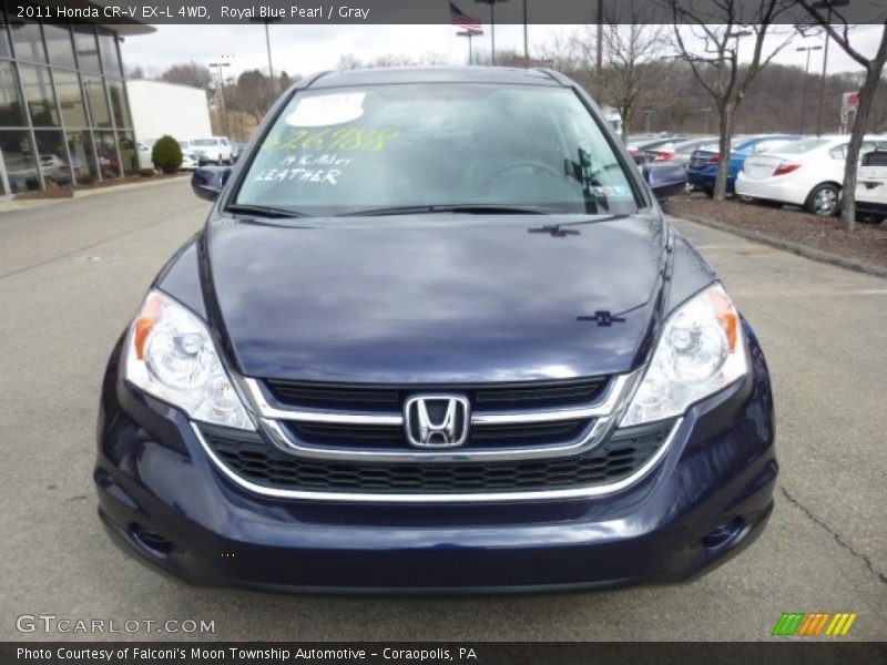 Royal Blue Pearl / Gray 2011 Honda CR-V EX-L 4WD