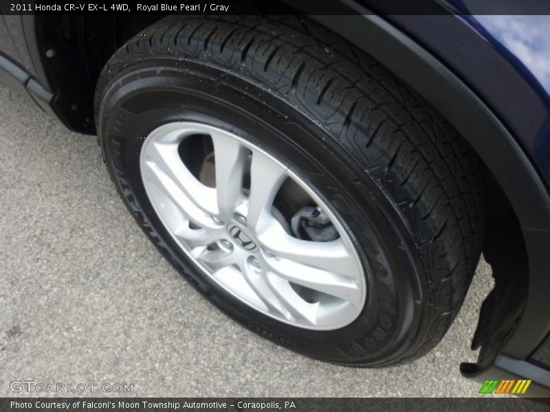 Royal Blue Pearl / Gray 2011 Honda CR-V EX-L 4WD