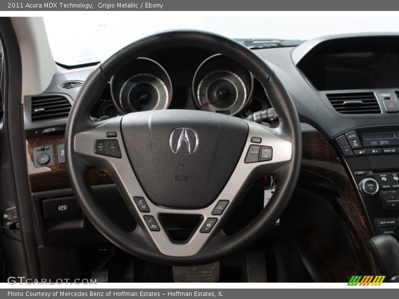Grigio Metallic / Ebony 2011 Acura MDX Technology