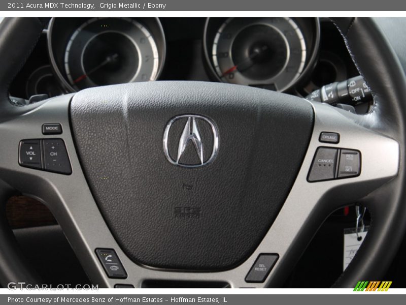 Grigio Metallic / Ebony 2011 Acura MDX Technology