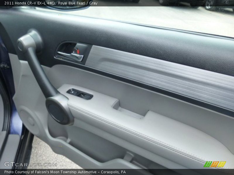 Royal Blue Pearl / Gray 2011 Honda CR-V EX-L 4WD