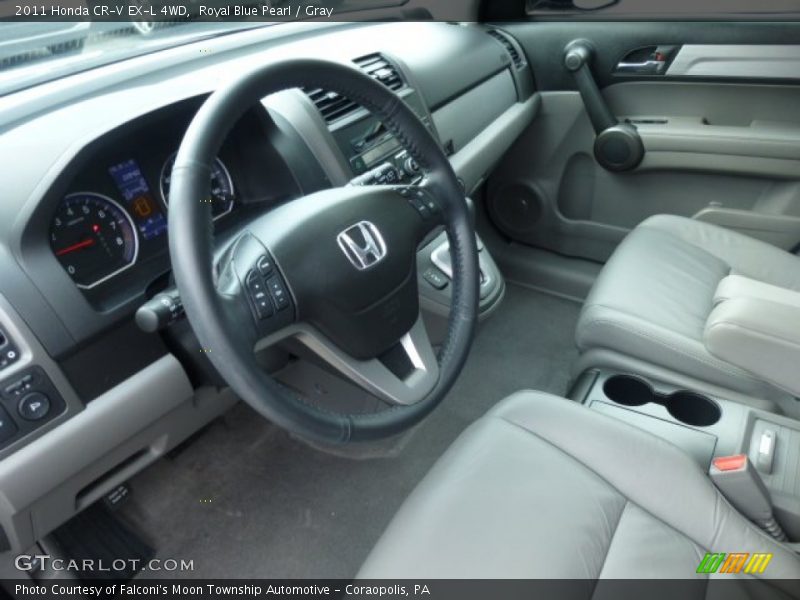 Royal Blue Pearl / Gray 2011 Honda CR-V EX-L 4WD
