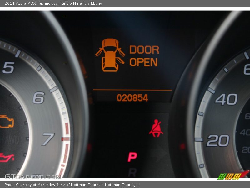 Grigio Metallic / Ebony 2011 Acura MDX Technology