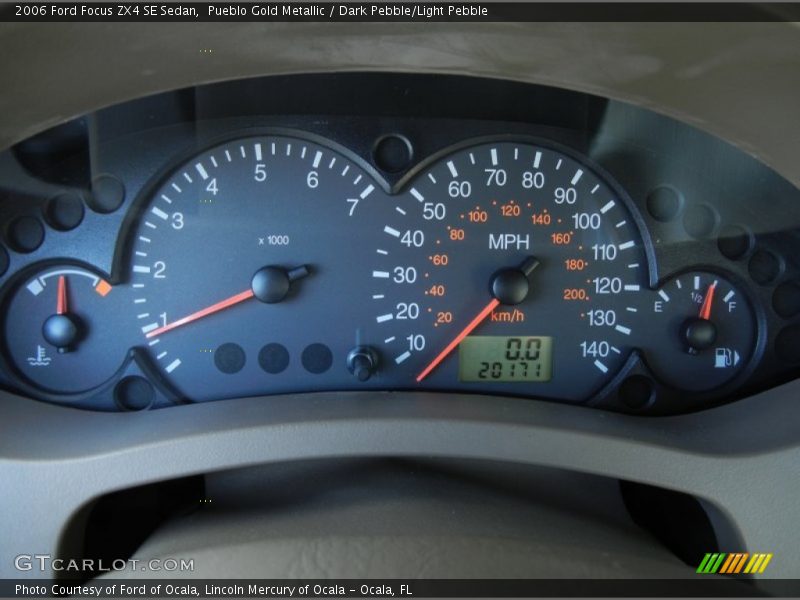  2006 Focus ZX4 SE Sedan ZX4 SE Sedan Gauges