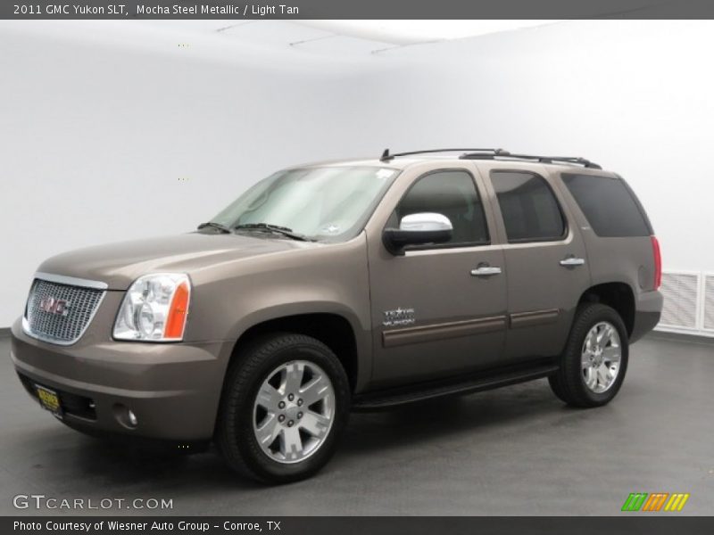 Mocha Steel Metallic / Light Tan 2011 GMC Yukon SLT