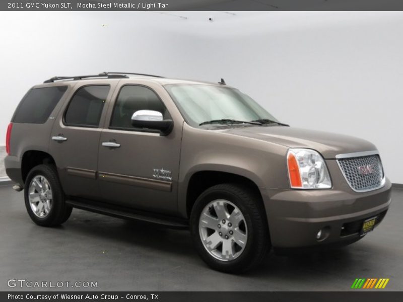 Mocha Steel Metallic / Light Tan 2011 GMC Yukon SLT