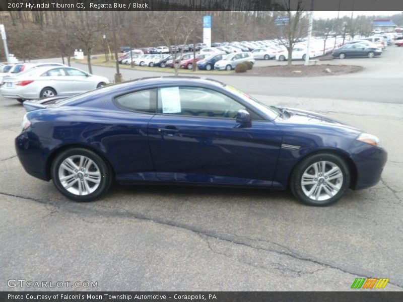 Regatta Blue / Black 2007 Hyundai Tiburon GS