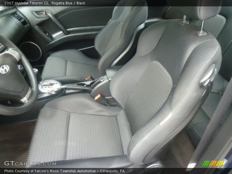 Regatta Blue / Black 2007 Hyundai Tiburon GS